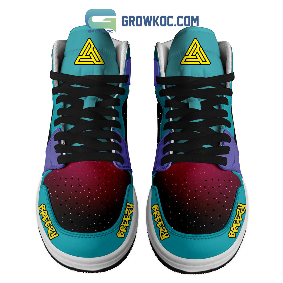 Ideafootwear Chris Brown AJ1 High Sneakers Shoes For Men And Women 4