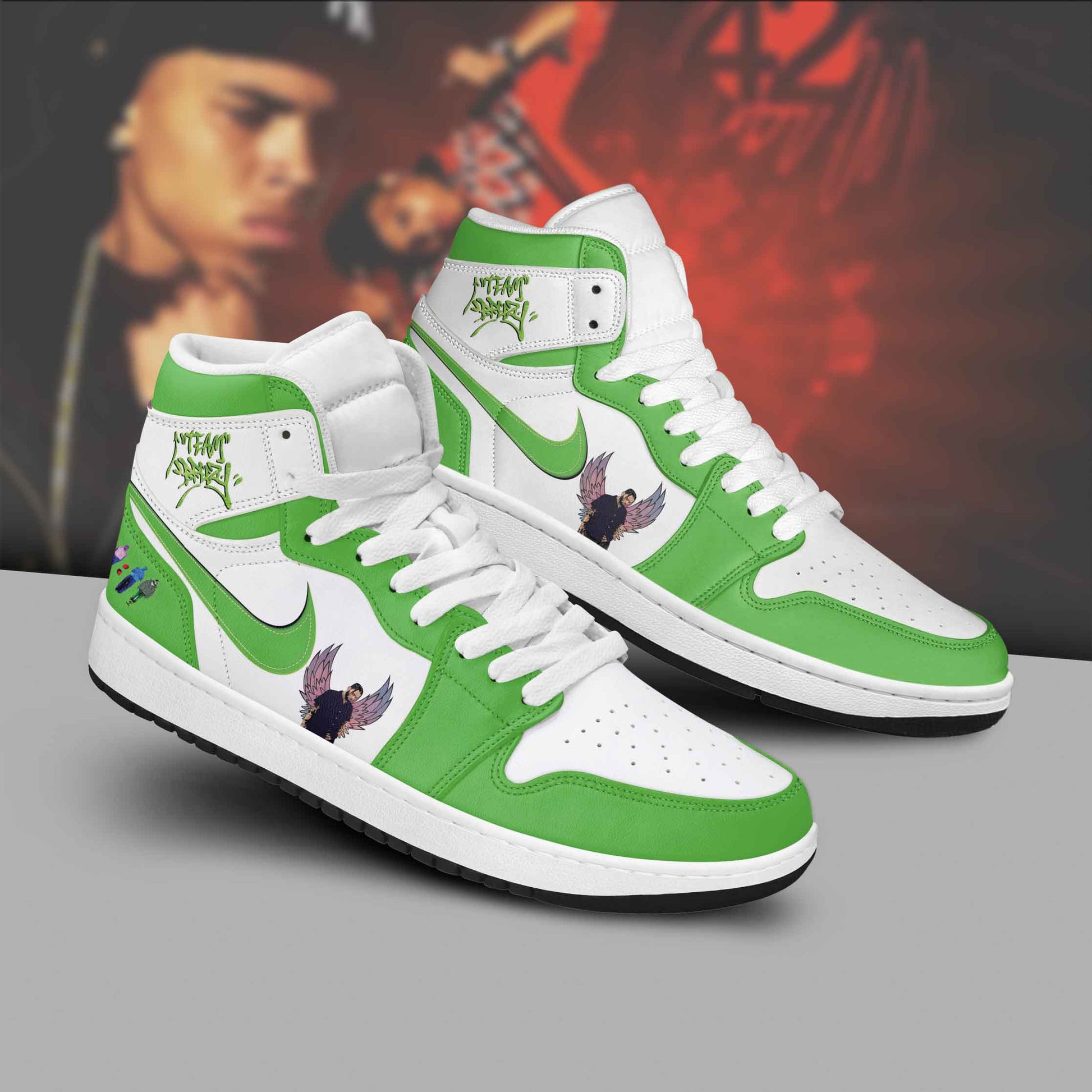 Ideafootwear Chris Brown AJ1 High Sneakers Shoes For Men And Women 10