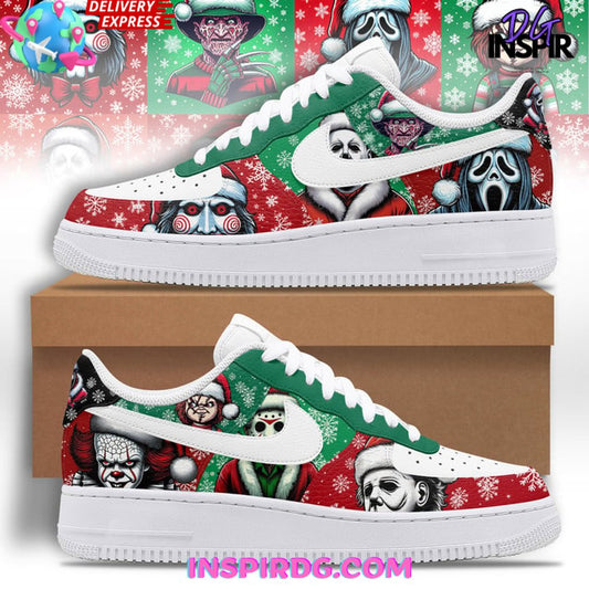 Ideafootwear Christmas Killer Characters Air Low-Top Sneakers Shoes For Men And Women 1