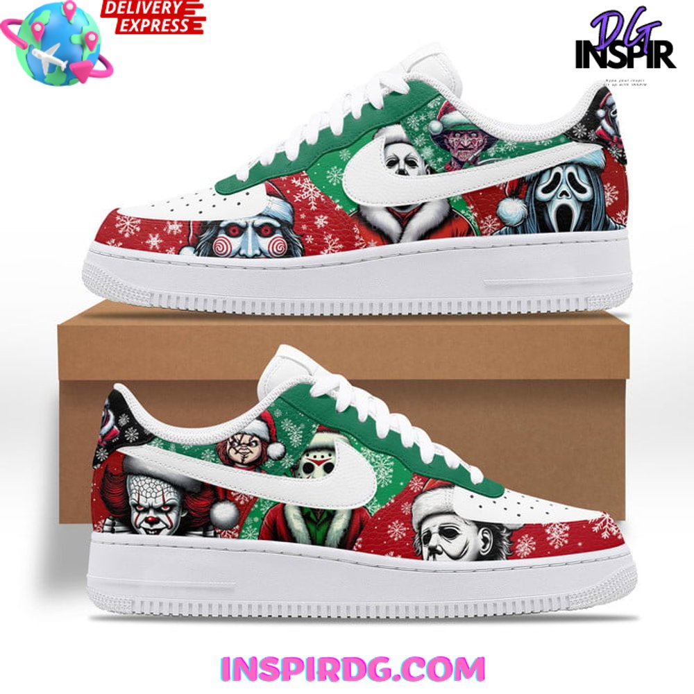 Ideafootwear Christmas Killer Characters Air Low-Top Sneakers Shoes For Men And Women 1