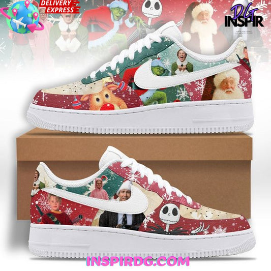 Ideafootwear Christmas Movie Air Low-Top Sneakers Shoes For Men And Women 1