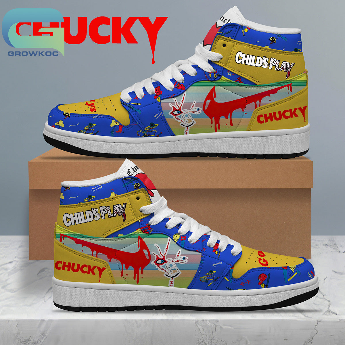 Ideafootwear Chucky AJ1 High Sneakers Shoes For Men And Women 2