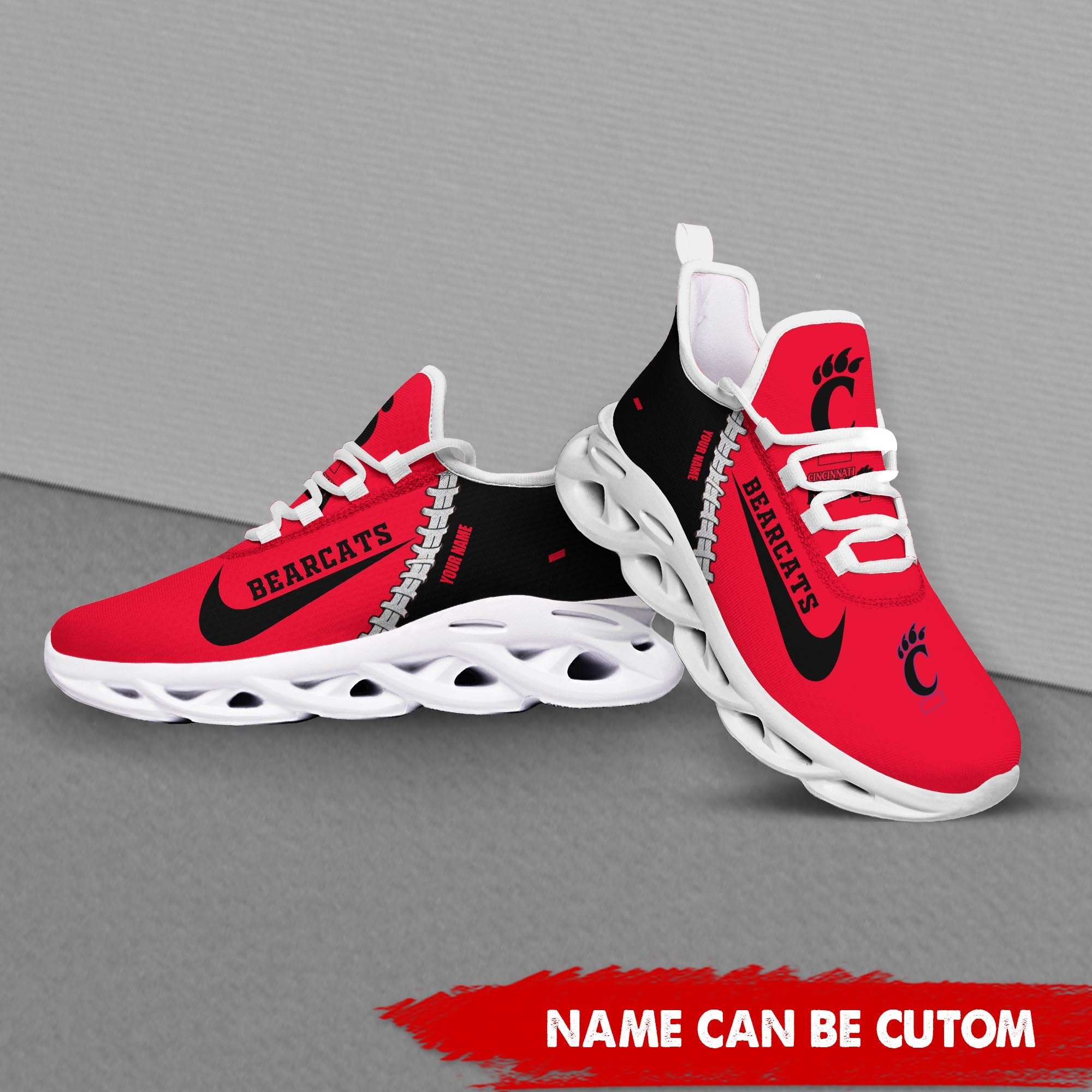 Ideafootwear Cincinnati Bearcats Max Soul Shoes Sneakers For Men And Women 1