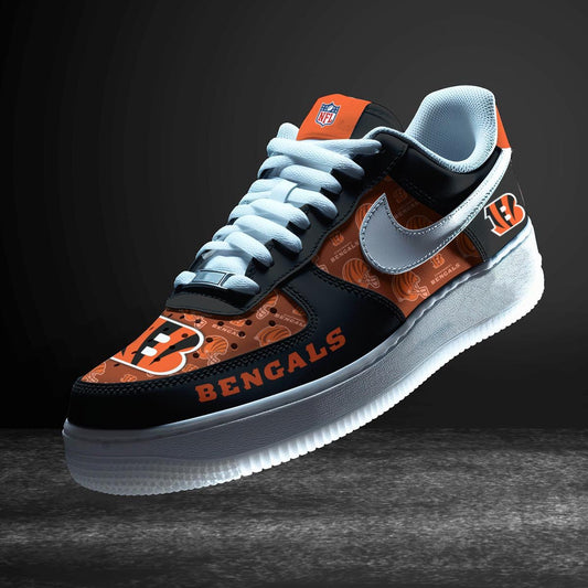 Ideafootwear Cincinnati Bengals Air Low-Top Sneakers Shoes For Men And Women 8