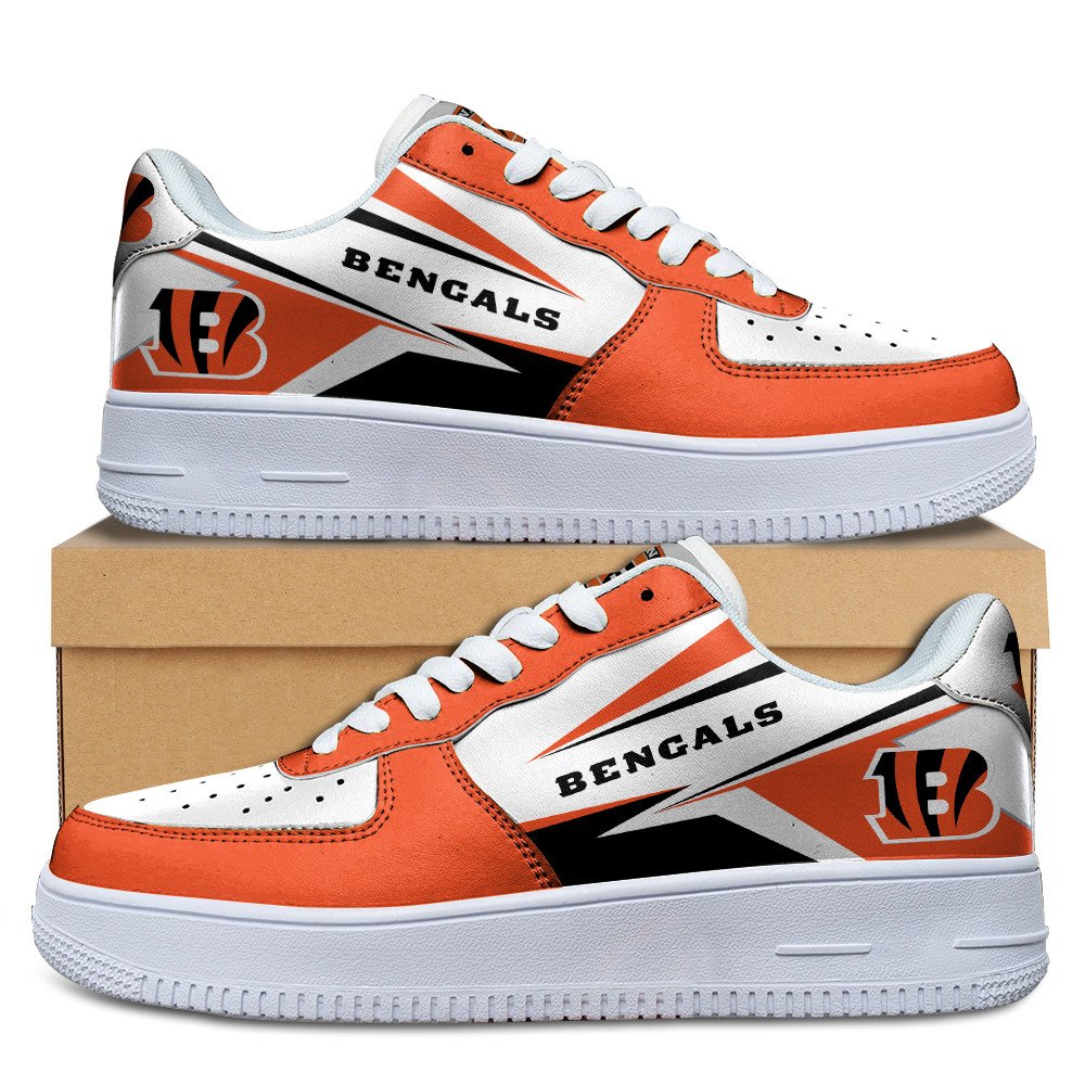 Ideafootwear Cincinnati Bengals Air Low-Top Sneakers Shoes For Men And Women 3