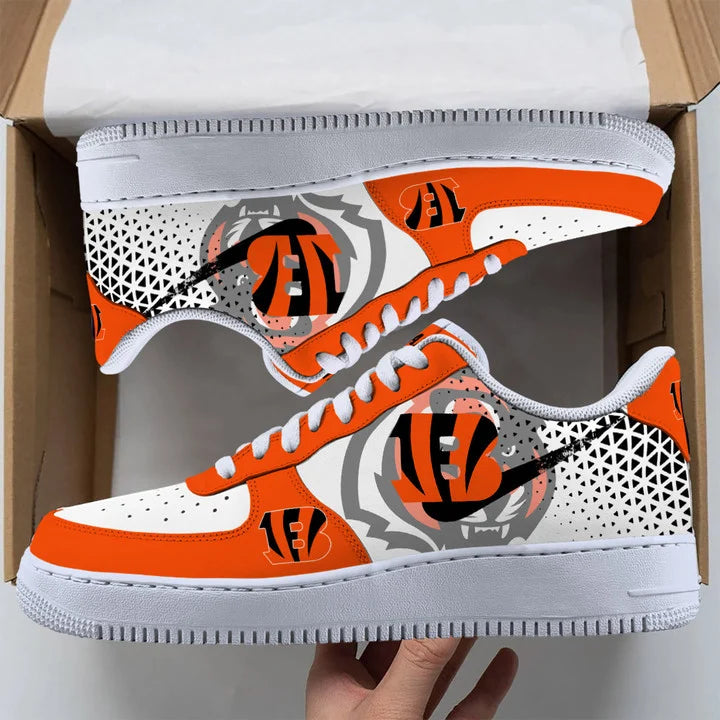 Ideafootwear Cincinnati Bengals Air Low-Top Sneakers Shoes For Men And Women 6