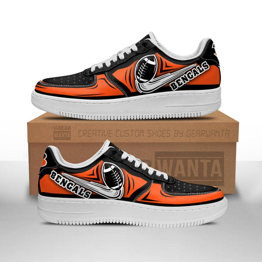 Ideafootwear Cincinnati Bengals Air Low-Top Sneakers Shoes For Men And Women 4