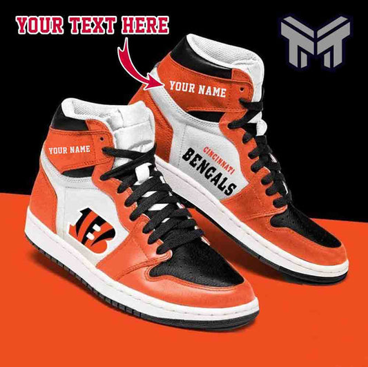 Ideafootwear Cincinnati Bengals AJ1 High Sneakers Shoes For Men And Women 3