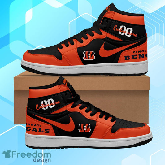 Ideafootwear Cincinnati Bengals AJ1 High Sneakers Shoes For Men And Women 2