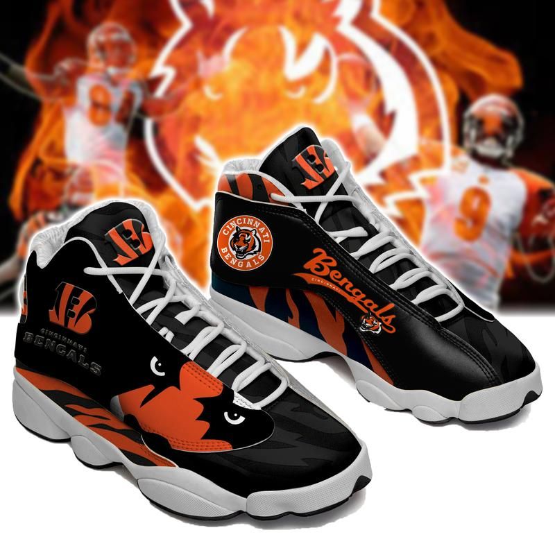 Ideafootwear Cincinnati Bengals AJ13 Sneakers Shoes For Men And Women 9