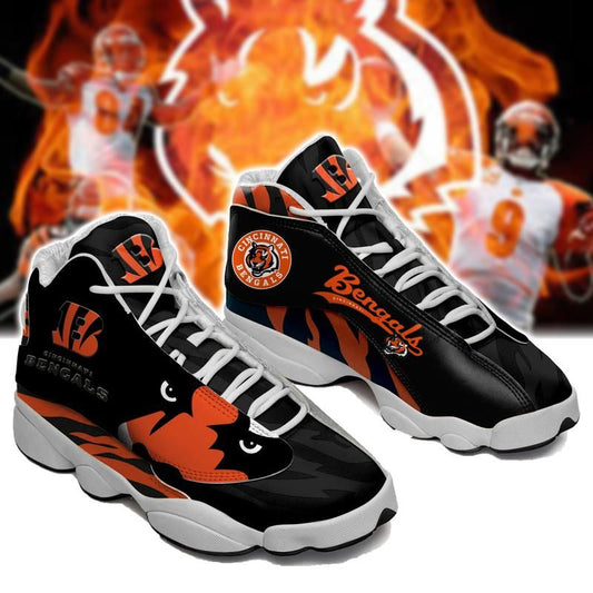 Ideafootwear Cincinnati Bengals AJ13 Sneakers Shoes For Men And Women 9