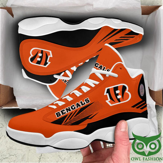 Ideafootwear Cincinnati Bengals AJ13 Sneakers Shoes For Men And Women 12