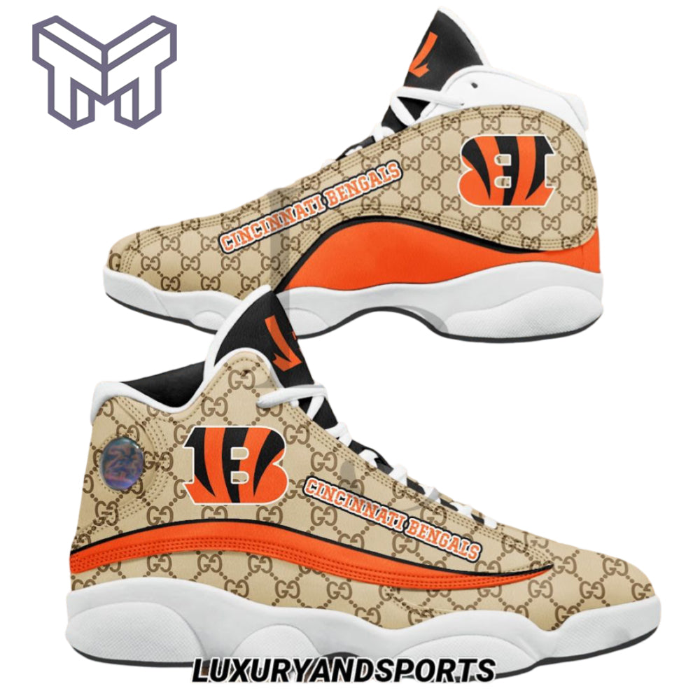 Ideafootwear Cincinnati Bengals AJ13 Sneakers Shoes For Men And Women 5