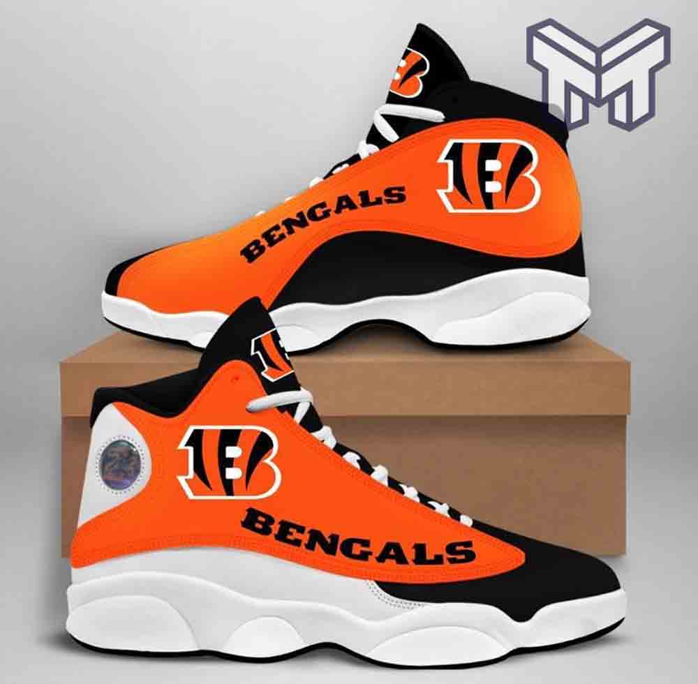 Ideafootwear Cincinnati Bengals AJ13 Sneakers Shoes For Men And Women 7