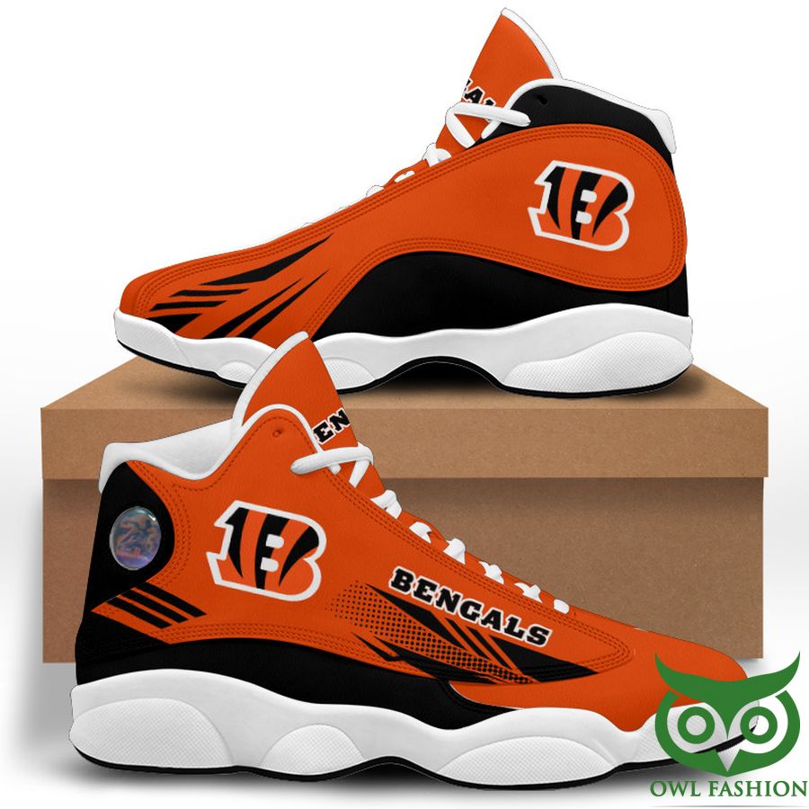 Ideafootwear Cincinnati Bengals AJ13 Sneakers Shoes For Men And Women 12
