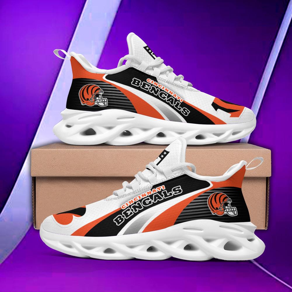 Ideafootwear Cincinnati Bengals Max Soul Shoes Sneakers For Men And Women 10