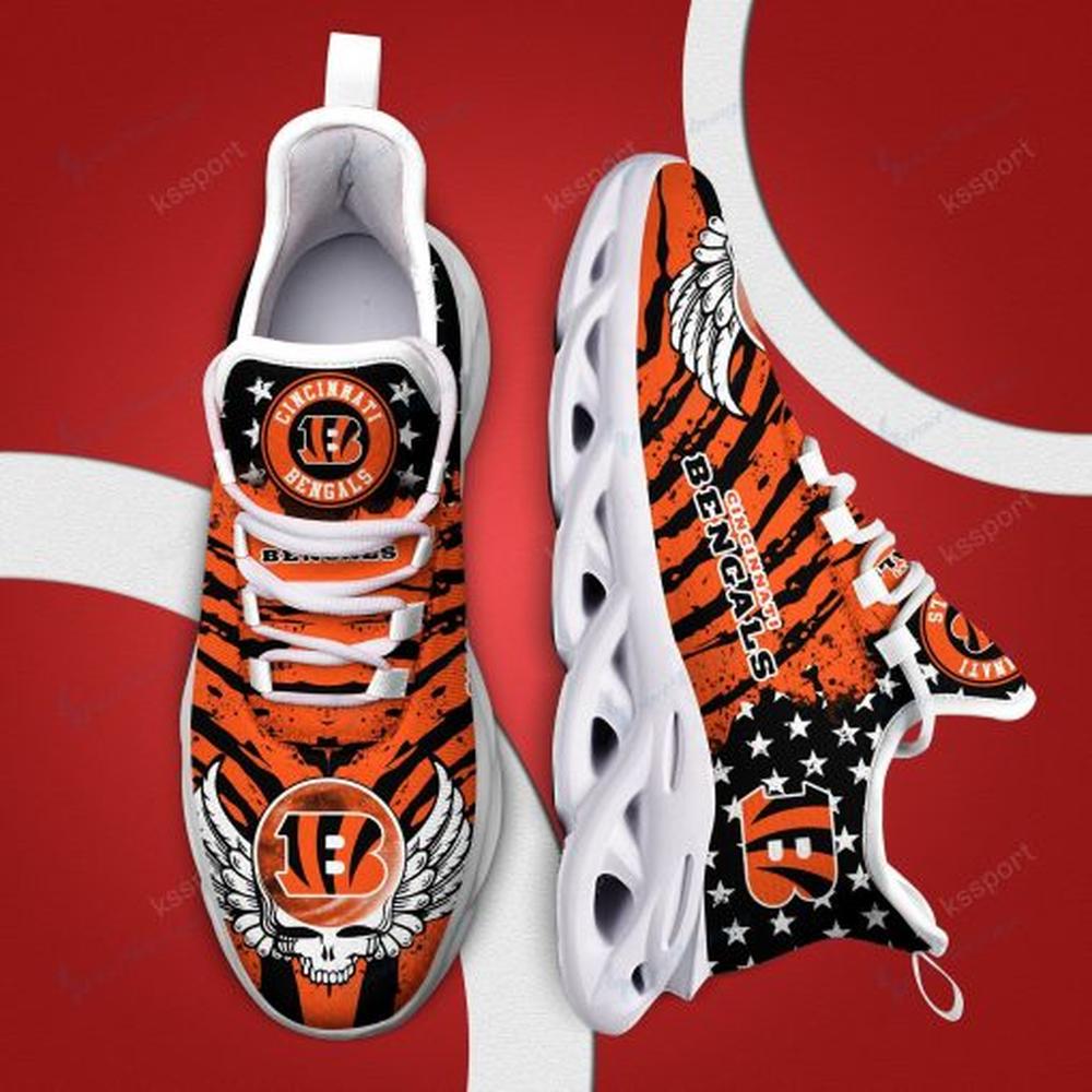 Ideafootwear Cincinnati Bengals Max Soul Shoes Sneakers For Men And Women 12