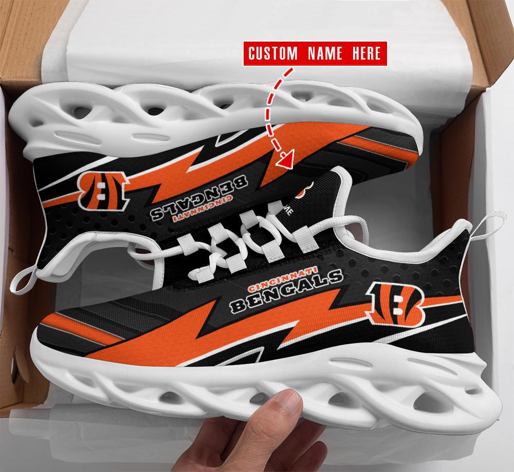 Ideafootwear Cincinnati Bengals Max Soul Shoes Sneakers For Men And Women 44