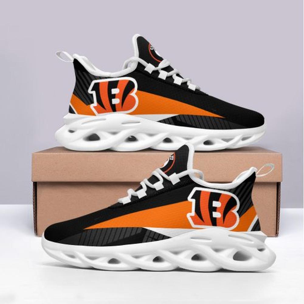 Ideafootwear Cincinnati Bengals Max Soul Shoes Sneakers For Men And Women 9