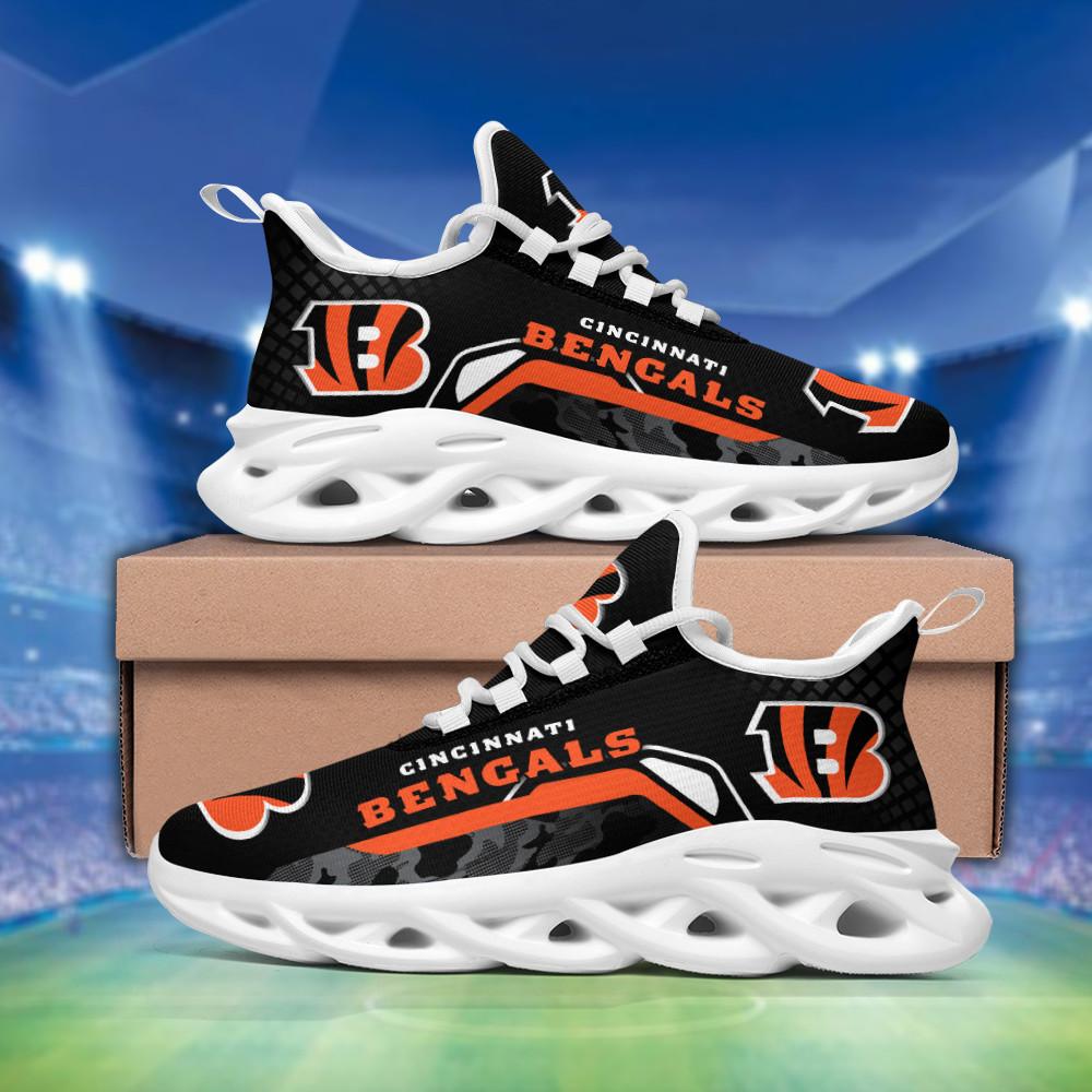 Ideafootwear Cincinnati Bengals Max Soul Shoes Sneakers For Men And Women 15