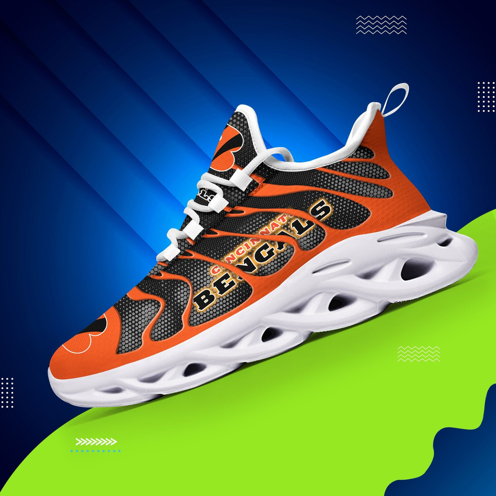 Ideafootwear Cincinnati Bengals Max Soul Shoes Sneakers For Men And Women 4
