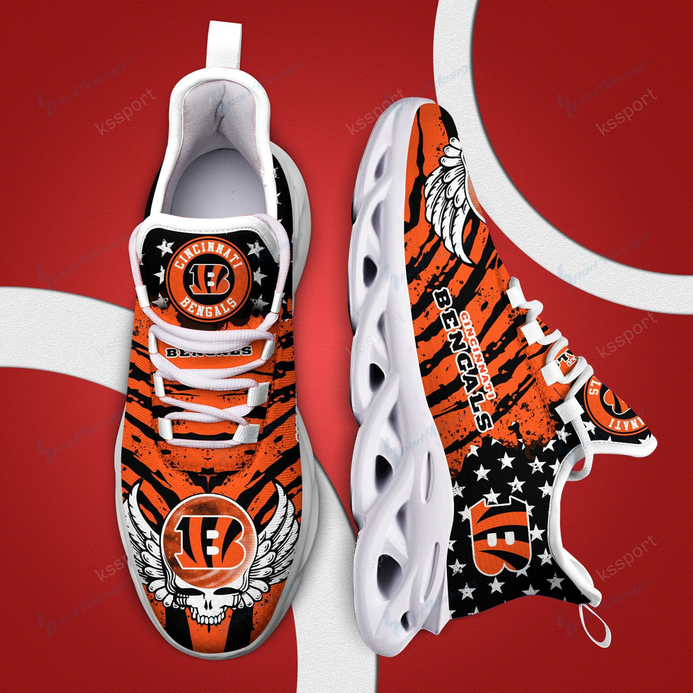 Ideafootwear Cincinnati Bengals Max Soul Shoes Sneakers For Men And Women 12