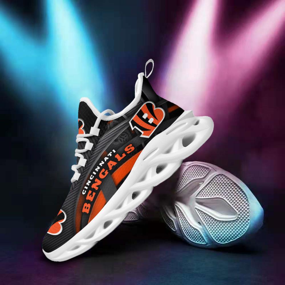 Ideafootwear Cincinnati Bengals Max Soul Shoes Sneakers For Men And Women 22