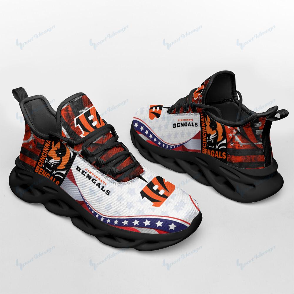Ideafootwear Cincinnati Bengals Max Soul Shoes Sneakers For Men And Women 32