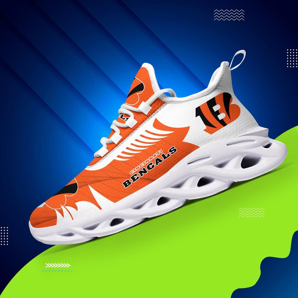 Ideafootwear Cincinnati Bengals Max Soul Shoes Sneakers For Men And Women 5