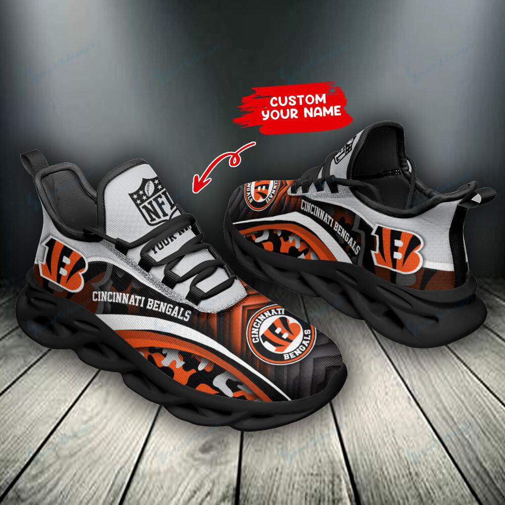 Ideafootwear Cincinnati Bengals Max Soul Shoes Sneakers For Men And Women 49