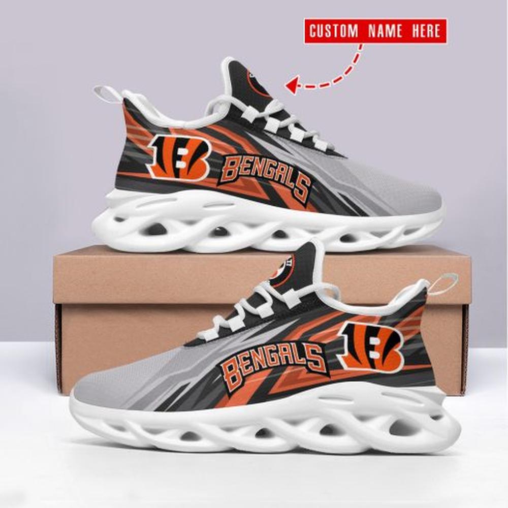 Ideafootwear Cincinnati Bengals Max Soul Shoes Sneakers For Men And Women 45