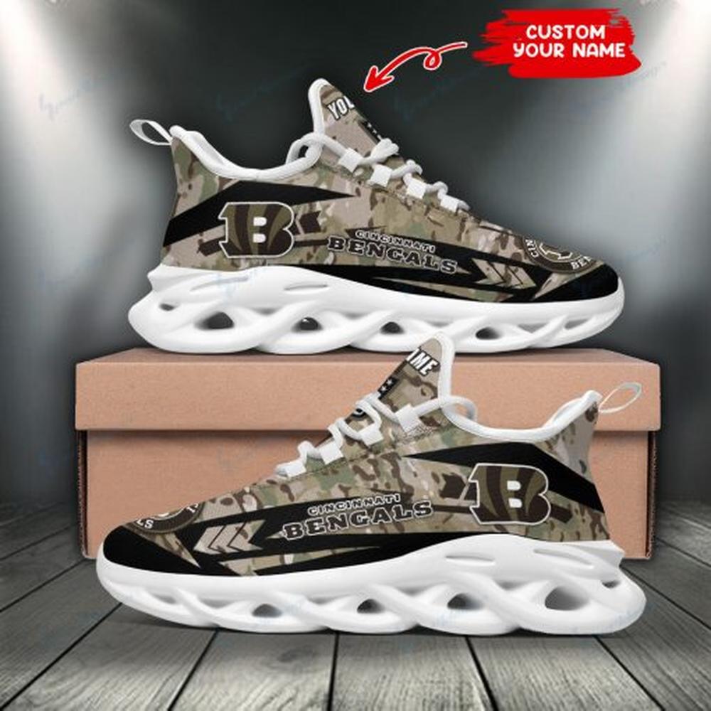 Ideafootwear Cincinnati Bengals Max Soul Shoes Sneakers For Men And Women 56