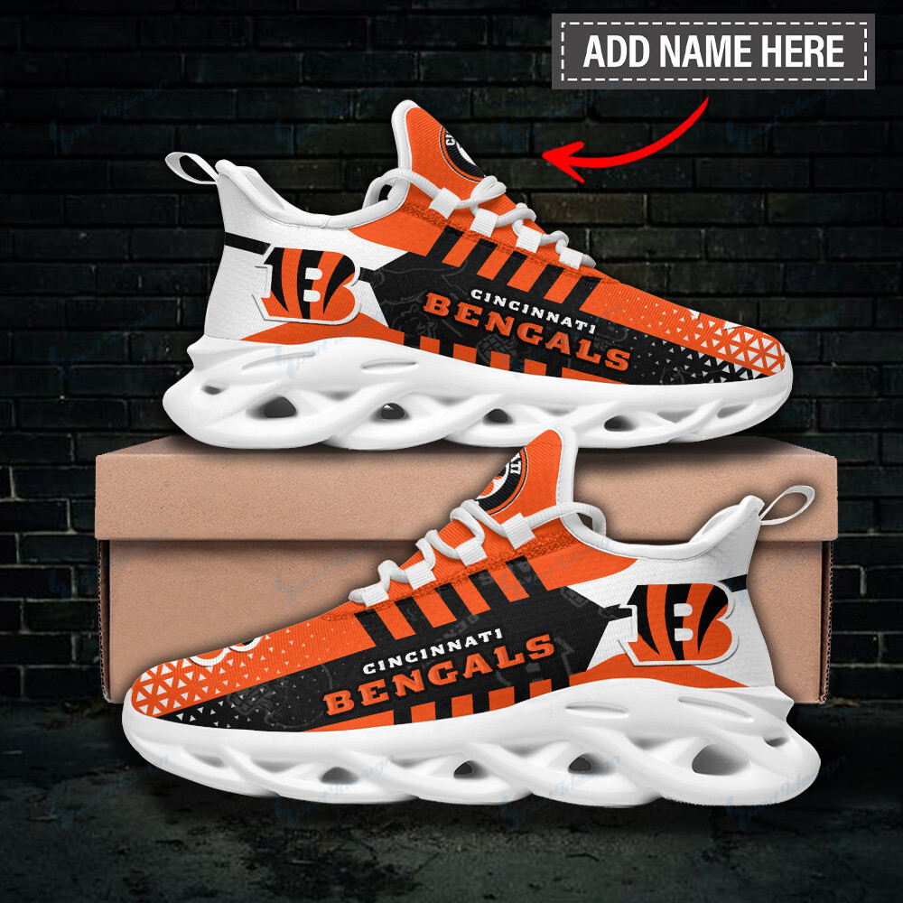 Ideafootwear Cincinnati Bengals Max Soul Shoes Sneakers For Men And Women 47