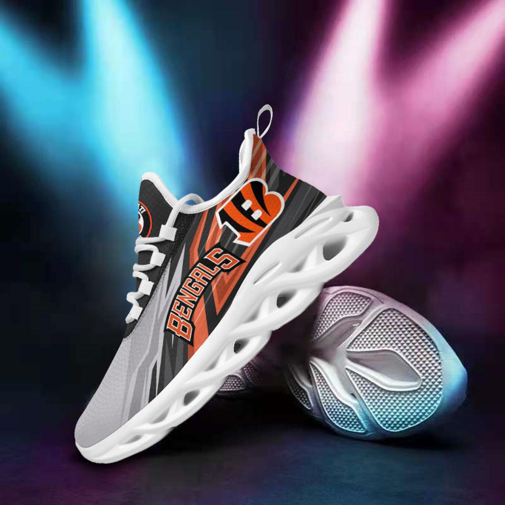 Ideafootwear Cincinnati Bengals Max Soul Shoes Sneakers For Men And Women 45