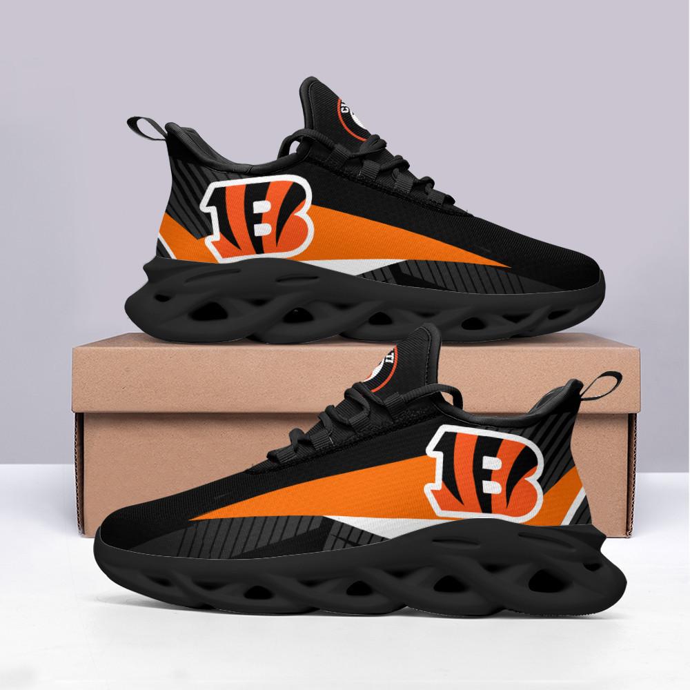 Ideafootwear Cincinnati Bengals Max Soul Shoes Sneakers For Men And Women 9