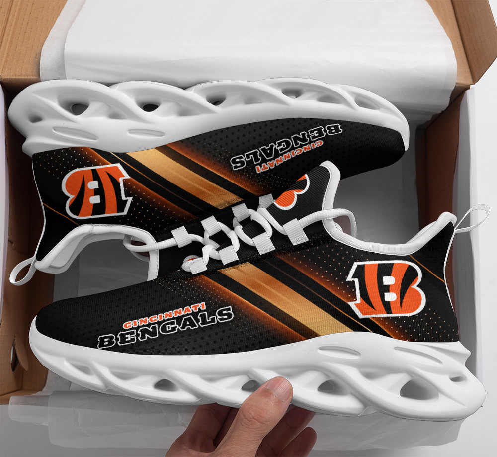 Ideafootwear Cincinnati Bengals Max Soul Shoes Sneakers For Men And Women 26