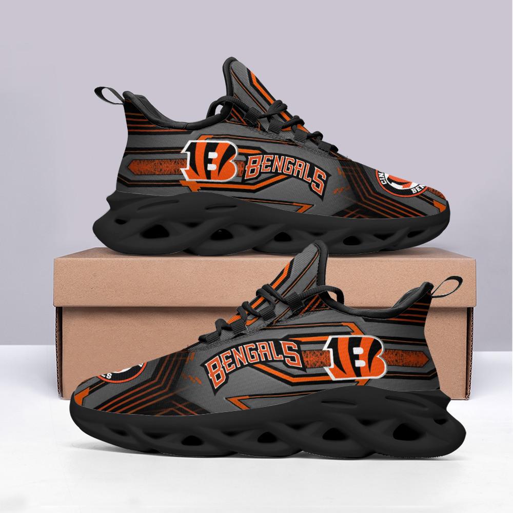 Ideafootwear Cincinnati Bengals Max Soul Shoes Sneakers For Men And Women 35
