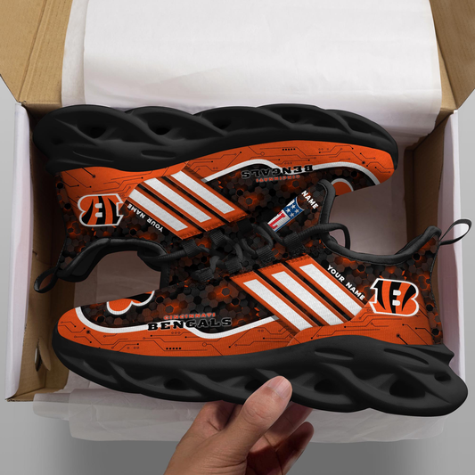 Ideafootwear Cincinnati Bengals Max Soul Shoes Sneakers For Men And Women 74