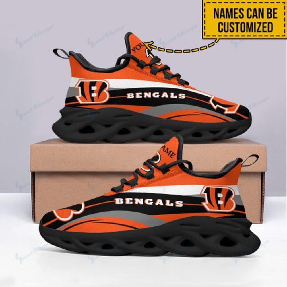 Ideafootwear Cincinnati Bengals Max Soul Shoes Sneakers For Men And Women 68