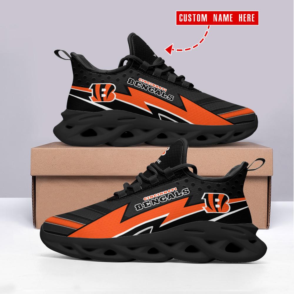 Ideafootwear Cincinnati Bengals Max Soul Shoes Sneakers For Men And Women 44