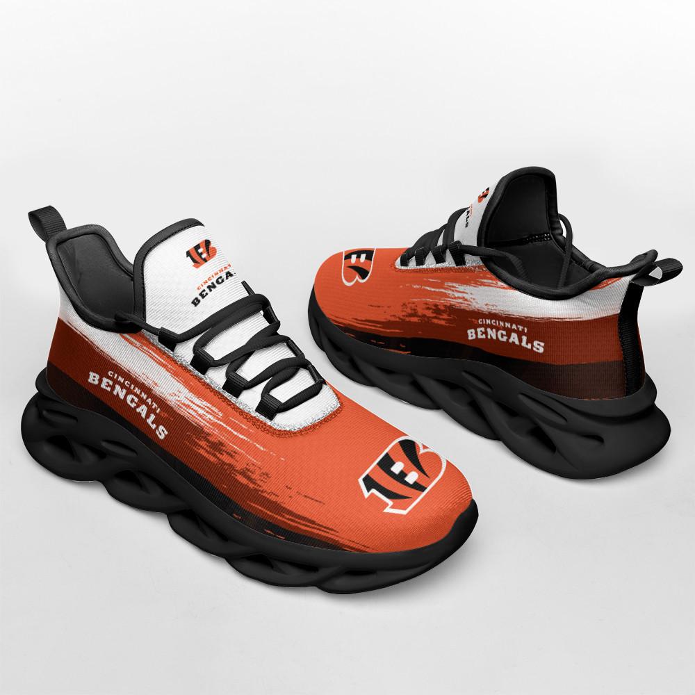 Ideafootwear Cincinnati Bengals Max Soul Shoes Sneakers For Men And Women 8