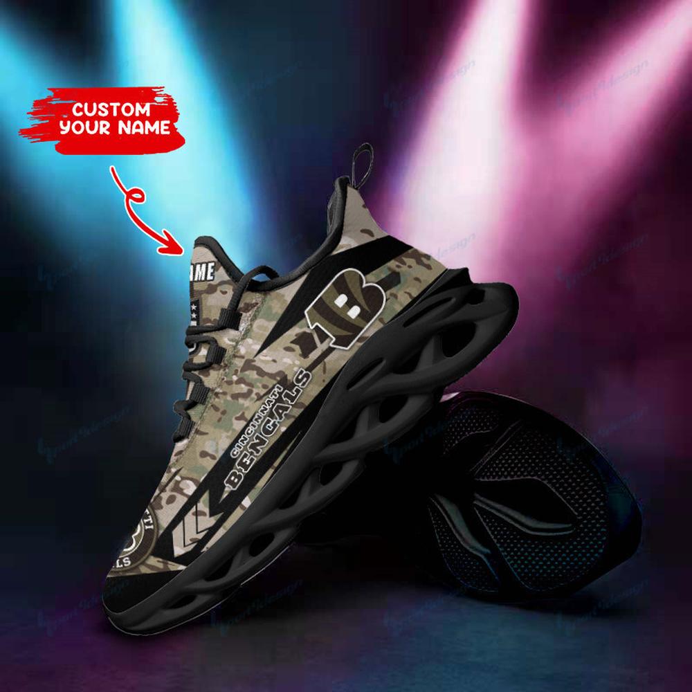 Ideafootwear Cincinnati Bengals Max Soul Shoes Sneakers For Men And Women 56