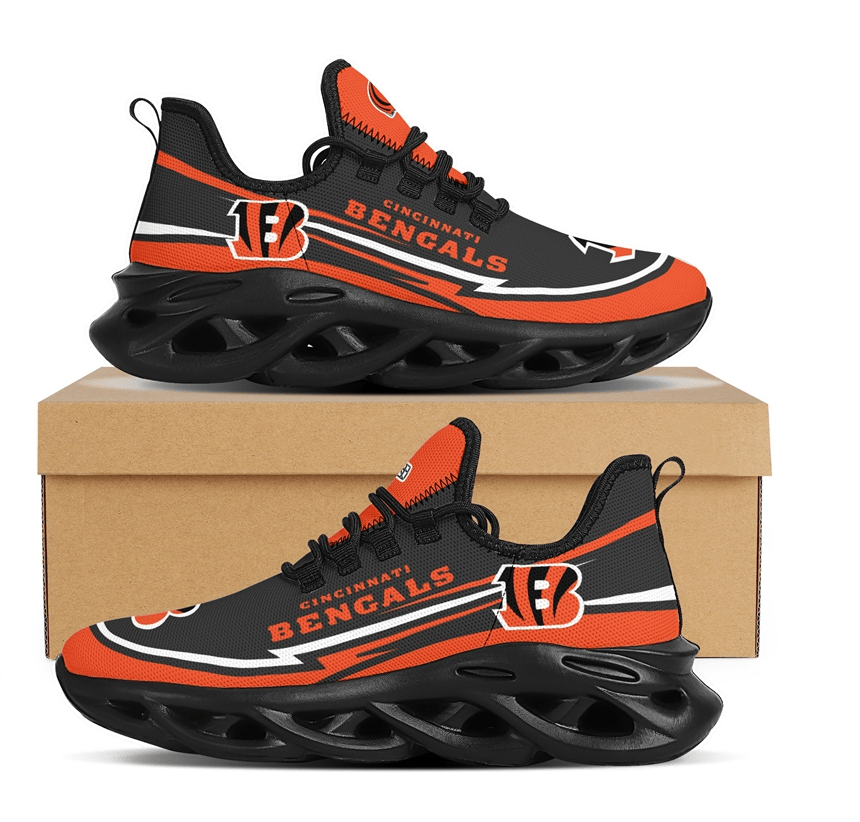 Ideafootwear Cincinnati Bengals Max Soul Shoes Sneakers For Men And Women 40