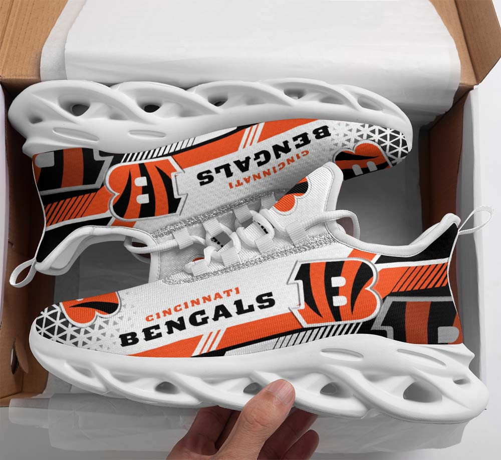 Ideafootwear Cincinnati Bengals Max Soul Shoes Sneakers For Men And Women 43
