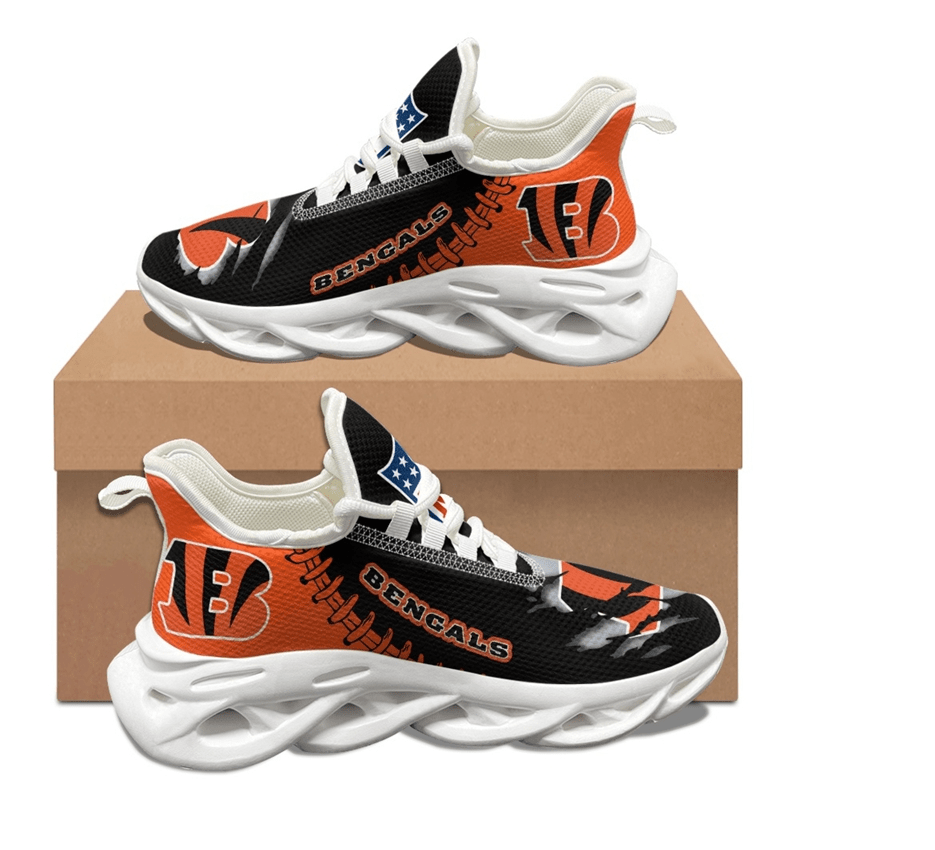 Ideafootwear Cincinnati Bengals Max Soul Shoes Sneakers For Men And Women 39