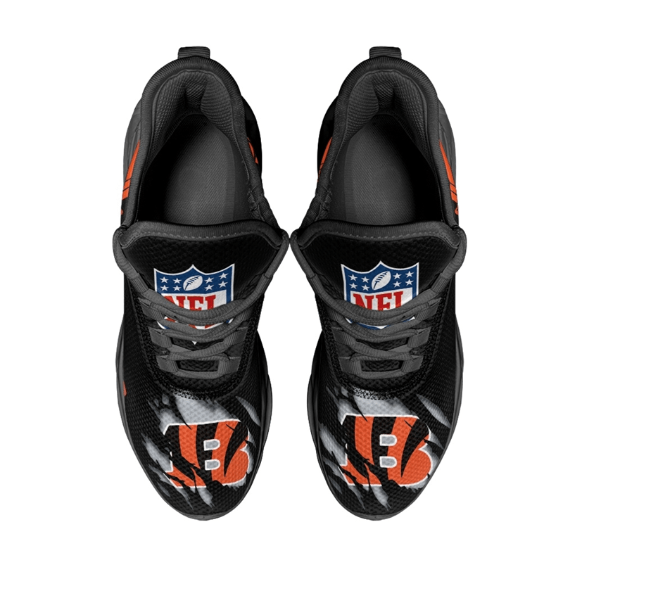 Ideafootwear Cincinnati Bengals Max Soul Shoes Sneakers For Men And Women 39