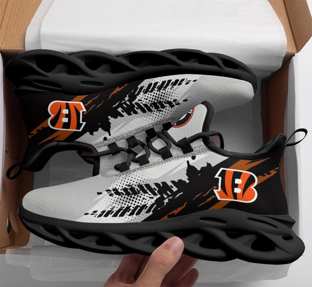Ideafootwear Cincinnati Bengals Max Soul Shoes Sneakers For Men And Women 28