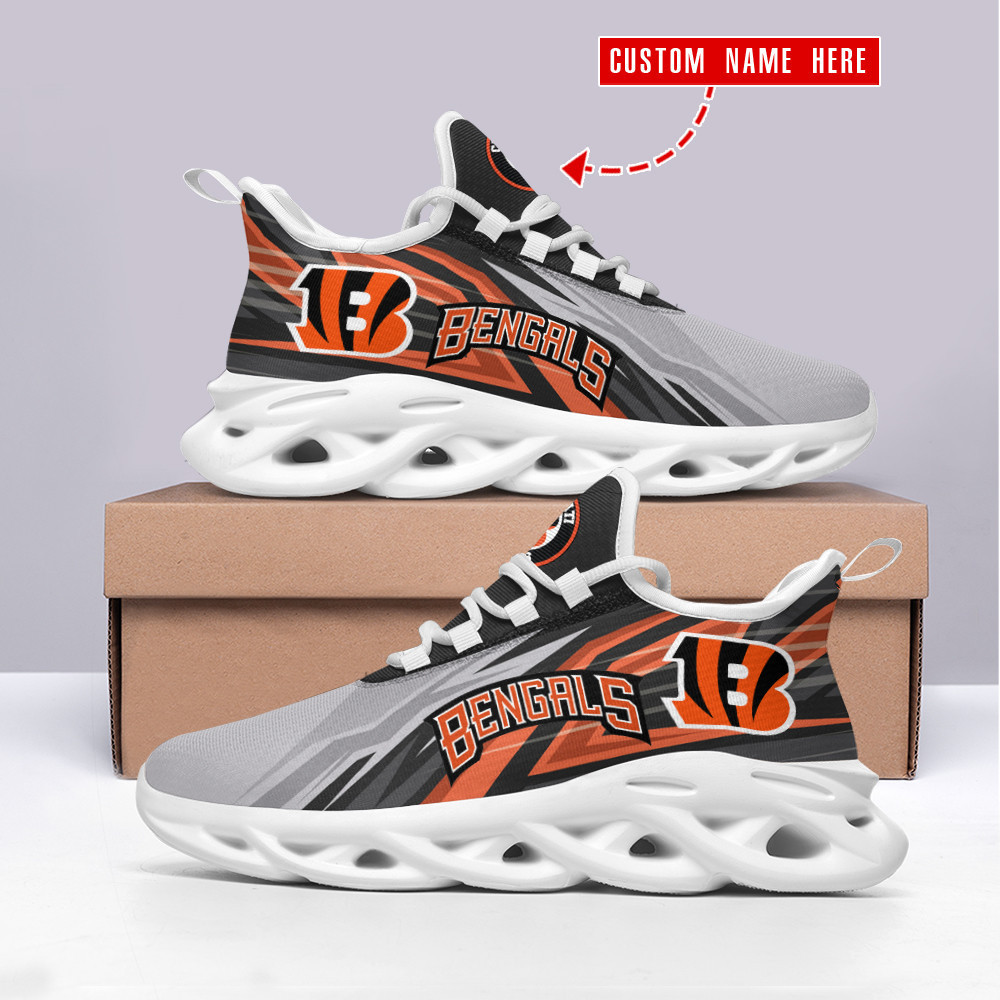Ideafootwear Cincinnati Bengals Max Soul Shoes Sneakers For Men And Women 45