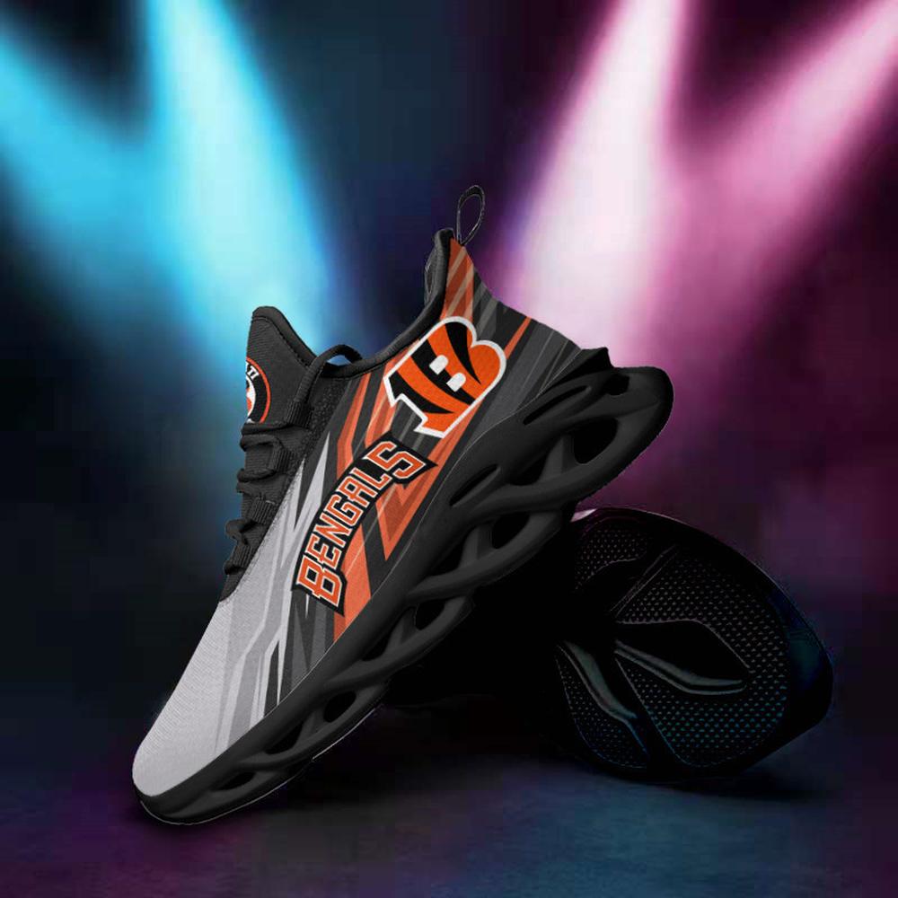 Ideafootwear Cincinnati Bengals Max Soul Shoes Sneakers For Men And Women 45