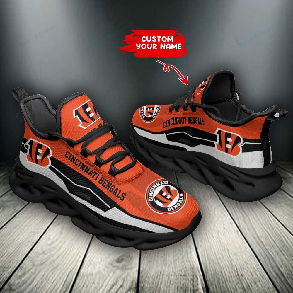 Ideafootwear Cincinnati Bengals Max Soul Shoes Sneakers For Men And Women 41